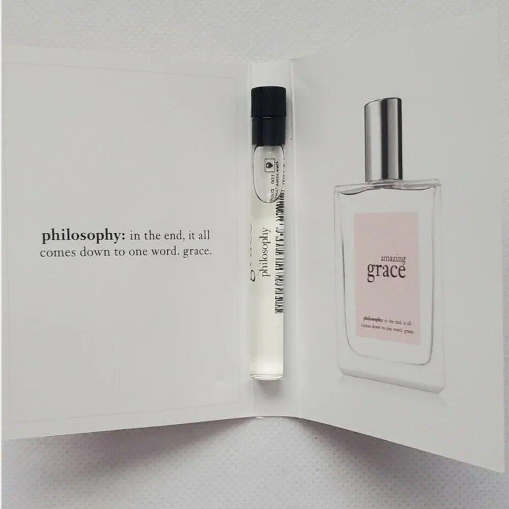 2 Pk Set of Philosophy Amazing Grace EDT Splash Samples 1.2ml/.04 fl oz each NEW